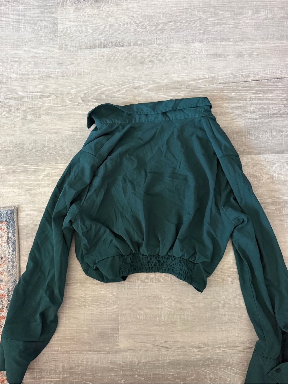 Abercrombie & Fitch Forest Green Twist-Top - Picture 3 of 3